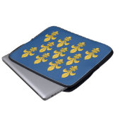 Fleur-de-lis Laptopschutzhülle (Vorne Knopf)