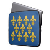 Fleur-de-lis Laptopschutzhülle (Vorderseite Links)
