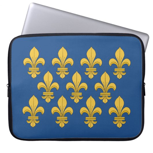 Fleur-de-lis Laptopschutzhülle (Vorderseite)
