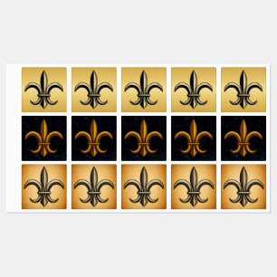 Fleur De Lis Lebels Etiketten