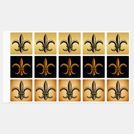 Fleur De Lis Lebels Etiketten (Blatt)