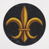 Fleur De Lis Lebels Etiketten (Design 2)