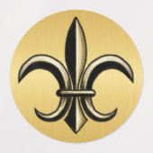 Fleur De Lis Lebels Etiketten (Design 1)