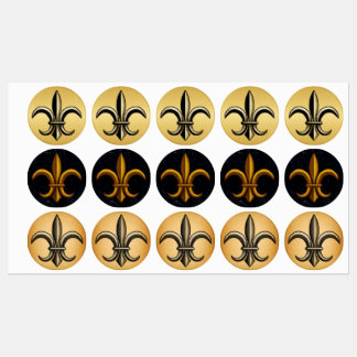 Fleur De Lis Lebels Etiketten