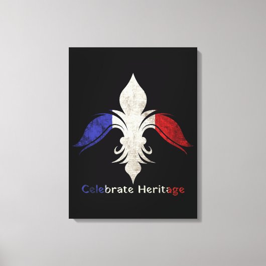 Fleur-de-Lis Leinwanddruck (Vorderseite)
