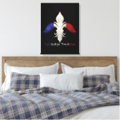 Fleur-de-Lis Leinwanddruck (Insitu (Schlafzimmer))
