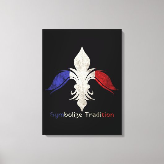 Fleur-de-Lis Leinwanddruck (Vorderseite)