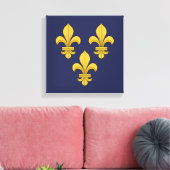 Fleur-de-lis Leinwanddruck (Insitu (Wohnzimmer))