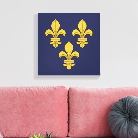 Fleur-de-lis Leinwanddruck (Insitu (Wohnzimmer))