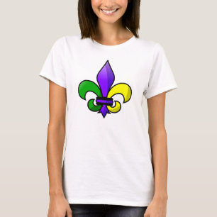 Fleur-de-lis-Lila-Green-Gold T-Shirt
