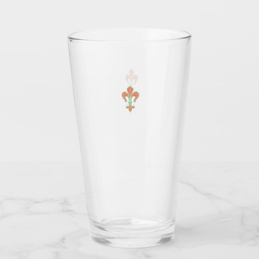 Fleur de lis – Lilie – Lily – Schwertlilie Glas (Rückseite)