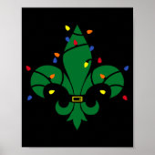 Fleur De Lis Louisiana New Orleans Lily Symbol Chr Poster (Vorne)