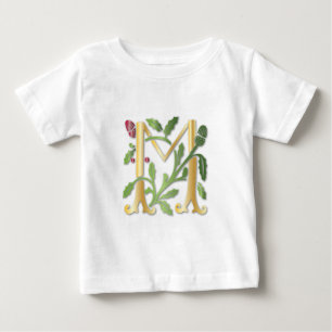 Fleur-de-lis M Monogramm Baby T-shirt