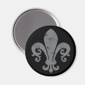 Fleur-de-lis Magnet (Vorderseite/Rückseite)