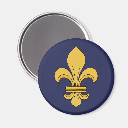 Fleur-de-lis Magnet (Vorderseite/Rückseite)