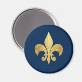 Fleur-de-lis Magnet (Vorderseite/Rückseite)