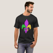 Fleur De Lis Mardi Gras 2023 Adult Men Women Boys  T-Shirt (Vorne ganz)