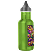 Fleur de Lis Mardi Gras Edelstahlflasche (Links)