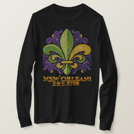 Fleur-de-lis MardiGras New Orleans 1718 T - Shirt