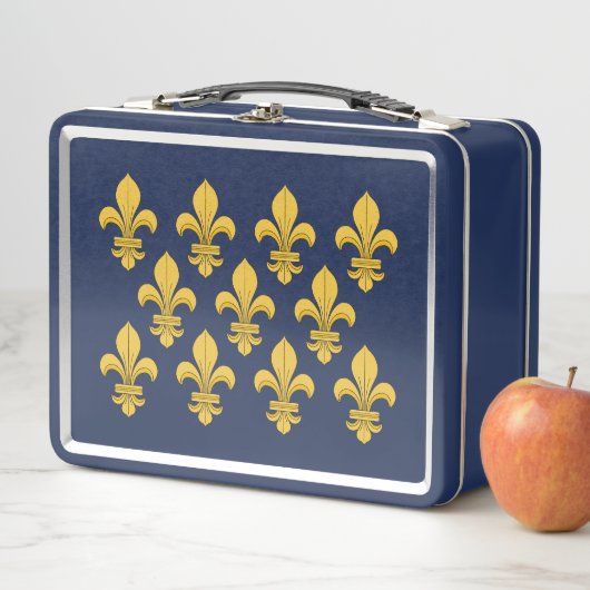 Fleur-de-lis Metall Lunch Box (Beispiel)