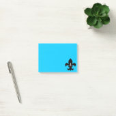 Fleur de Lis Monogramm Vorlage Post-it Klebezettel (Büro)