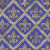 Fleur-de-lis Mosaikfliesen Aufkleber (Vorderseite)