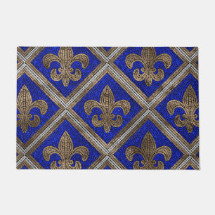 Fleur-de-lis-Mosaikfliesen Fußmatte