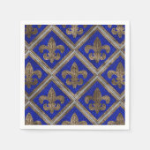 Fleur-de-lis Mosaikfliesen Serviette (Vorderseite)