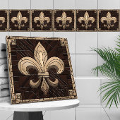 Fleur-de-lis - Mosaikkunst aus Glas Fliese