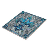 Fleur-de-lis - Mosaikkunst aus Glas Fliese (Seite)