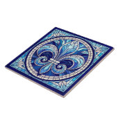 Fleur-de-lis - Mosaikkunst aus Glas Fliese (Seite)