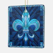 Fleur-de-lis - Mosaikkunst aus Glas Keramikornament (Links)