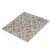 Fleur-de-lis-Muster - Aquarell Iris Fliese (Seite)