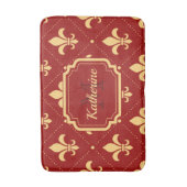 Fleur-de-lis-Muster Badematte (Vorderseite Vertikal)