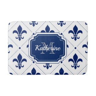 Fleur-de-lis-Muster Badematte