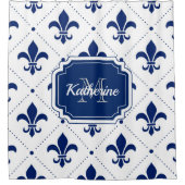 Fleur-de-lis-Muster Duschvorhang (Vorderseite)