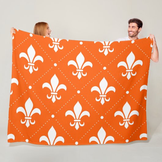 Fleur-de-Lis-Muster Fleecedecke (Beispiel)