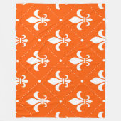 Fleur-de-Lis-Muster Fleecedecke (Vorderseite)