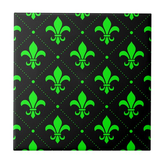 Fleur-de-Lis-Muster Fliese (Vorderseite)