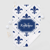Fleur-de-lis-Muster Golfhandtuch (Insitu)