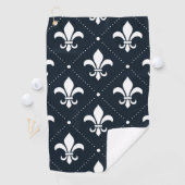 Fleur-de-Lis-Muster Golfhandtuch (Insitu)
