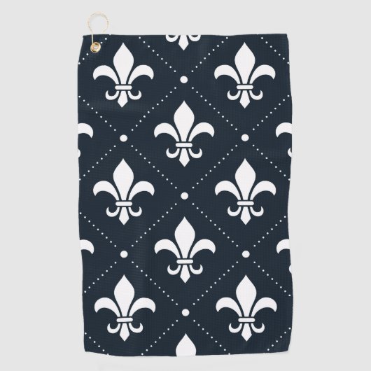 Fleur-de-Lis-Muster Golfhandtuch (Vorderseite)