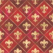 Fleur-de-lis-Muster luxuriös rot Aufkleber (Vorderseite)