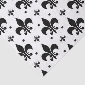 Fleur-de-lis-Muster mit weißem Hintergrund Seidenpapier (Detail)