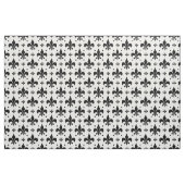 Fleur-de-lis-Muster mit weißem Hintergrund Stoff (Fat Quarter (45,7 x 55,9 cm))