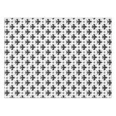 Fleur-de-lis-Muster mit weißem Hintergrund Tischdecke (Vorderseite (Horizontal))