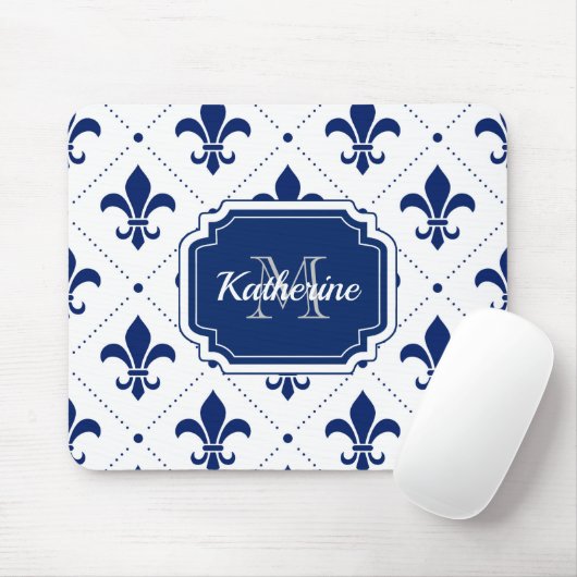 Fleur-de-lis-Muster Mousepad (Mit Mouse)