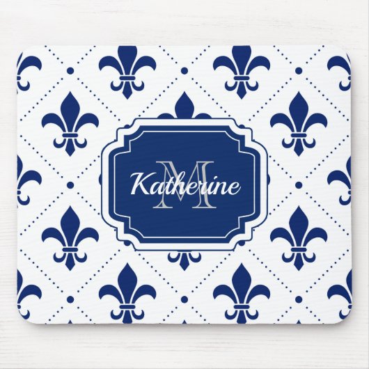 Fleur-de-lis-Muster Mousepad (Vorne)