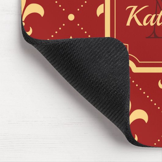 Fleur-de-lis-Muster Mousepad (Ecke)