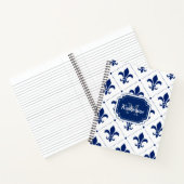 Fleur-de-lis-Muster Notizblock (Innenseite)